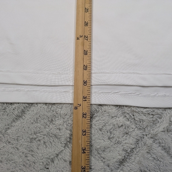 Peter Millar Shirt Mens L White Polo Solid Performance Jersey Summer Comfort - Picture 6 of 10